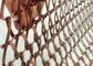 বিল্ডিং Facades জন্য প্রাচীন ব্রাস রঙ লিংক টাইপ শোভাকর তারের জাল