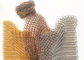 Facades, তামা মেটাল Chainmail রিং কার্টেন জন্য স্টেইনলেস স্টীল ধাতু রিং জাল