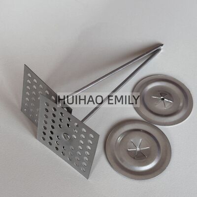 2.7mm Dia Glass Wool Insulation Hanger Nails With Self Locking Washer