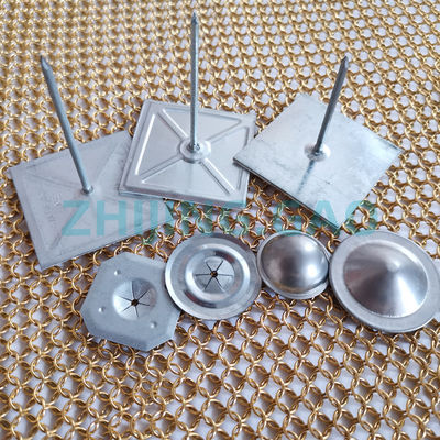 50 মিমি টেপ বেস সহ স্ব-আঠালো টাইপ রক উল পিন