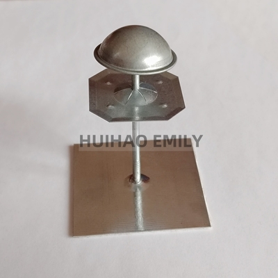 50x50 মিমি বেস প্লেট স্ব-আঠালো নিরোধক বাহ্যিক প্রাচীর নিরোধক জন্য হ্যাঙ্গার পিন