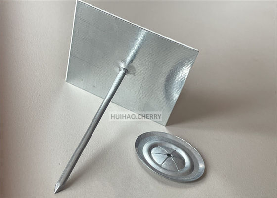 আইসোলেশন বোর্ড এবং খনিজ উল ফিক্সিং স্ব আঠালো অ্যালুমিনিয়াম স্টিক পিন 65mm ক্লিপ সঙ্গে