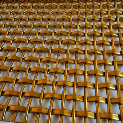 স্টেইনলেস স্টীল ব্রাস ওয়্যার জাল 2mm রড 5mm পিচ