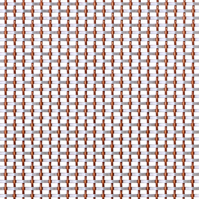 স্টেইনলেস স্টীল ব্রাস ওয়্যার জাল 2mm রড 5mm পিচ