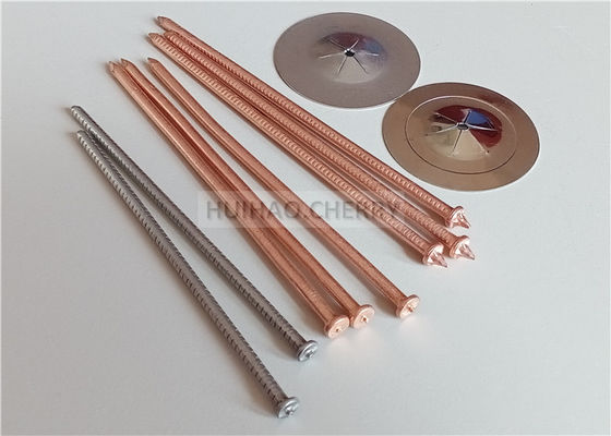 তামার প্রলিপ্ত Ms Cd Stud ওয়েল্ডিং পিনগুলি 3mm X 85mm নিরোধক সামগ্রী ঠিক করতে