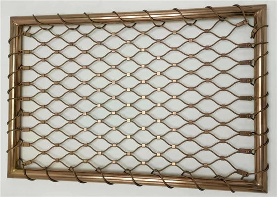 নমনীয় এবং টেকসই স্টেইনলেস স্টীল তারের জাল বেড়া রেলিং ইনফিল নেটের জন্য