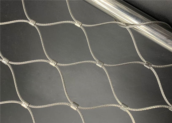 2.5 মিমি স্টেইনলেস স্টিল ফেরুল রোপ জাল, বিল্ডিং фасаদ সবুজ প্রাচীরের জন্য শক্তিশালী এবং নমনীয়