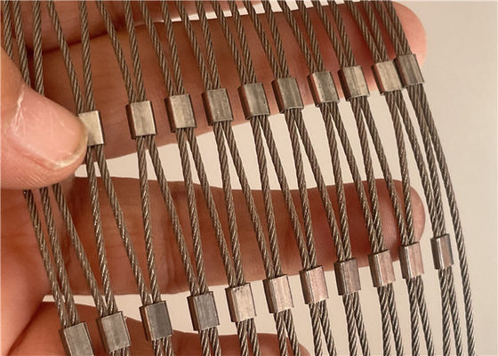 3.0 মিমি স্টেইনলেস স্টিল রোপ জাল বেড়া ফল প্রতিরোধক জাল যা গার্ডরেলের পূরণের জন্য ব্যবহৃত হয়