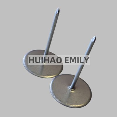 30 মিমি বেস কপার কোটিংযুক্ত কাপ হেড পিনগুলি ফাইবারগ্লাস ডাক্ট আটকানোর জন্য ব্যবহৃত হয়