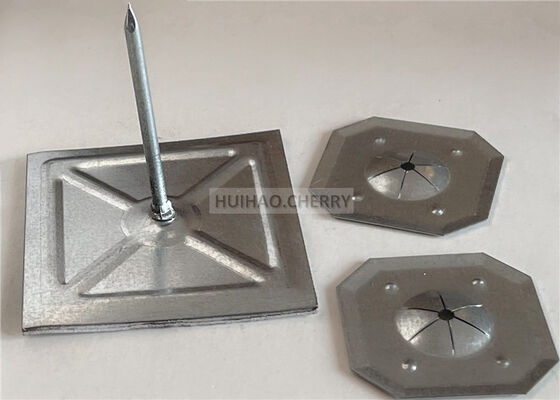 রকউল আইসোলেশন ফিক্সিং স্ব আঠালো আইসোলেশন স্টিক পিন 12Gauge 1-1/2 "চতুর্ভুজ লক ওয়াশার সঙ্গে