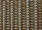 অভ্যন্তর এবং বহির্মুখী কার্টেনের জন্য কপার রঙ চেইনমেল 1 মিমি মেটাল রিং জাল