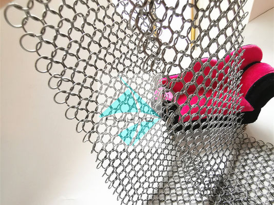 বুনন প্রকার কার্বন ইস্পাত গোলাকার রিং জাল চেইনমেল রিং বেল্ট