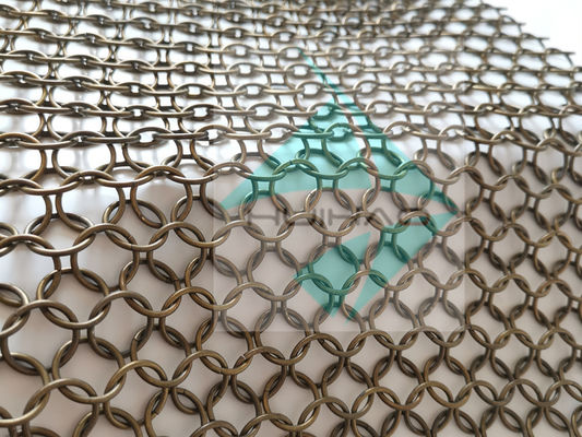 2 মিমি 20 মিমি মেটাল রিং জাল পার্টিশন পর্দা drapery প্রসাধন