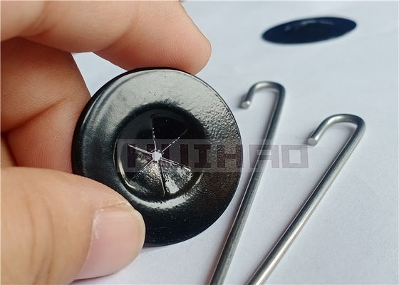 2.0x100mm স্টেইনলেস স্টীল J হুকগুলি ব্ল্যাক সেলফ লক ওয়াশারের সাথে সোলার প্যানেলে জাল সুরক্ষিত করতে ব্যবহৃত হয়