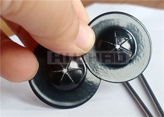 38mm স্টেইনলেস স্টীল স্ব-লকিং ওয়াশার ডাবল সাইড কালো আবরণ সৌর প্যানেলে জাল সুরক্ষিত করতে ব্যবহৃত