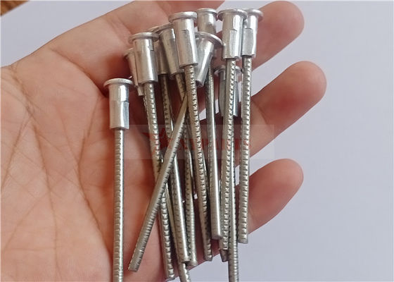 M3*75mm বি-মেটালিক সিডি স্টাড ওয়েল্ডিং পিনস ফ্রেম মেটাল ফ্যাব্রিকেশনের জন্য অ্যালুমিনিয়াম ফ্ল্যাঞ্জ সহ