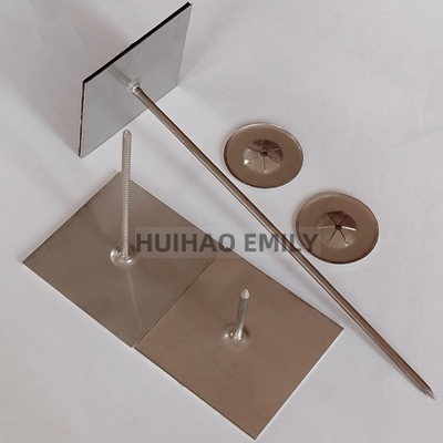 50x50 মিমি বেস প্লেট স্ব-আঠালো নিরোধক বাহ্যিক প্রাচীর নিরোধক জন্য হ্যাঙ্গার পিন