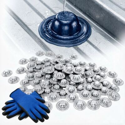 36mmx11mm ধাতব জলরোধী ছাদ স্ক্রু ক্যাপ কভার ছাদ Hex স্ব-ড্রিলিং স্ক্রু