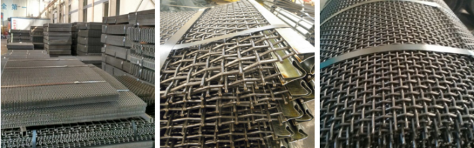 স্প্রিং ওয়্যার 65Mn Quarry স্ক্রিন সরঞ্জাম vibrating জন্য পর্দা জাল vibrating