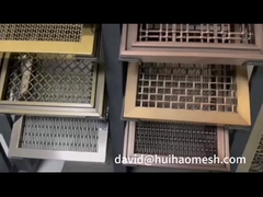 আর্কিটেকচারাল পার্টিশন প্রাচীর Woven Wire Meat Mesh Stainless Steel Flat Diameter