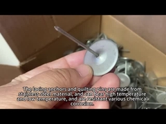 অপসারণযোগ্য আইসোলেশন প্যাড উপাদানঃ স্টেইনলেস স্টীল ল্যাসিং হুক এবং ওয়াশার এবং কুইলটিং পিন