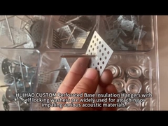 প্রাচীর এবং সিলিংয়ের জন্য অ্যালুমিনিয়াম আইসোলেশন ফাস্টেনার, রক উলের জন্য ছিদ্রযুক্ত আইসোলেশন পিন