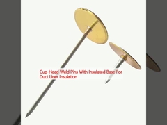 কপ-হেড ওয়েল্ড পিনস ডক্ট লিনার আইসোলেশনের জন্য আইসোলেটেড বেস সহ