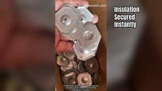 দেয়ালের সিলিং মেঝে থেকে ইনসুলেশন বোর্ড সুরক্ষিত করার জন্য ইনসুলেশন স্টিক পিন এবং ওয়াশার